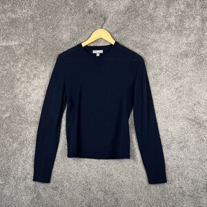 J. Crew Sweater Womens Medium Blue Long Sleeve Crew Neck Pullover